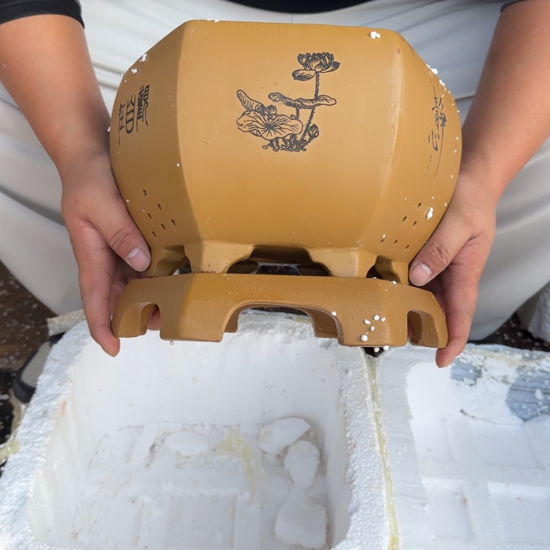 紫砂花盆口径25.20口径