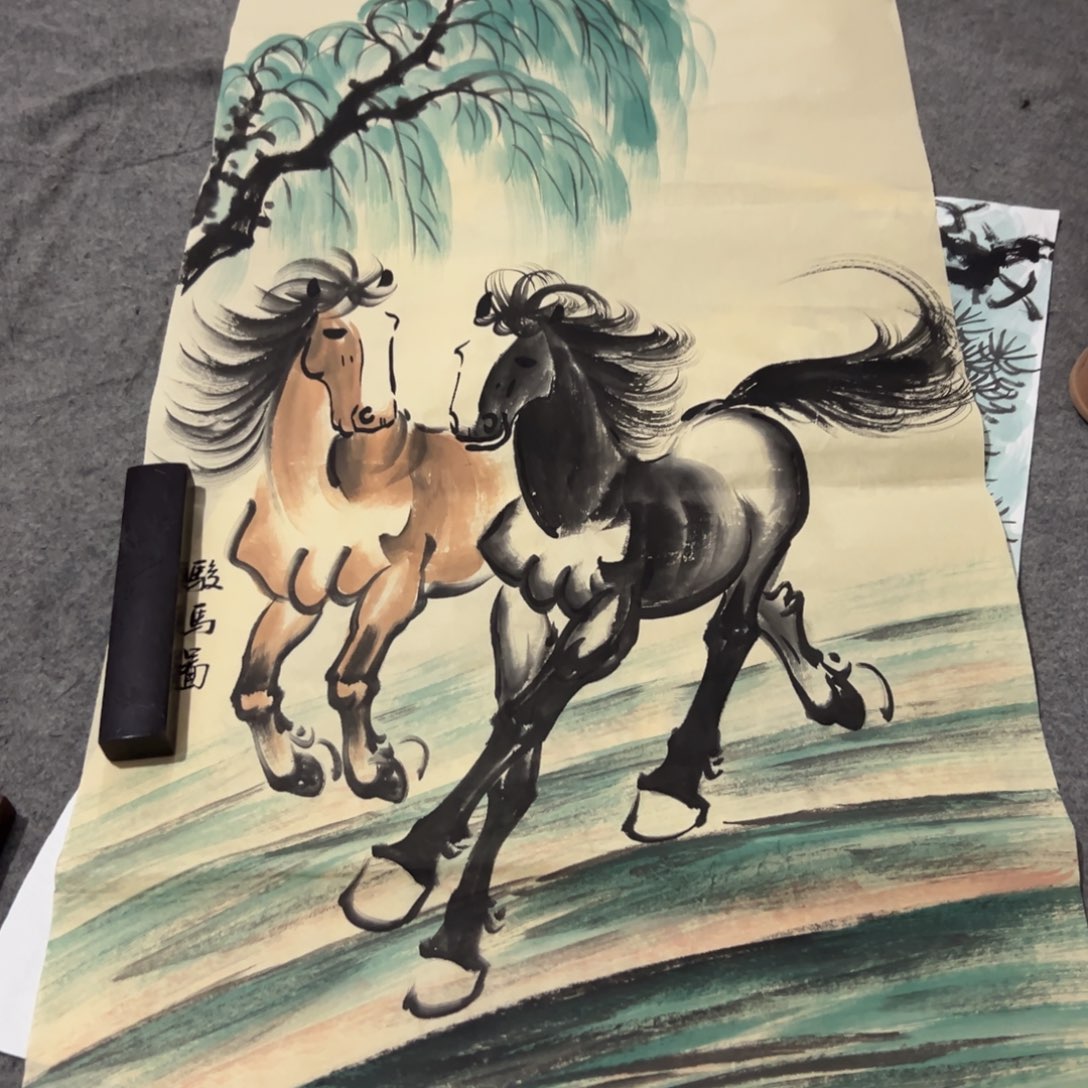 国画国画作品画心一张