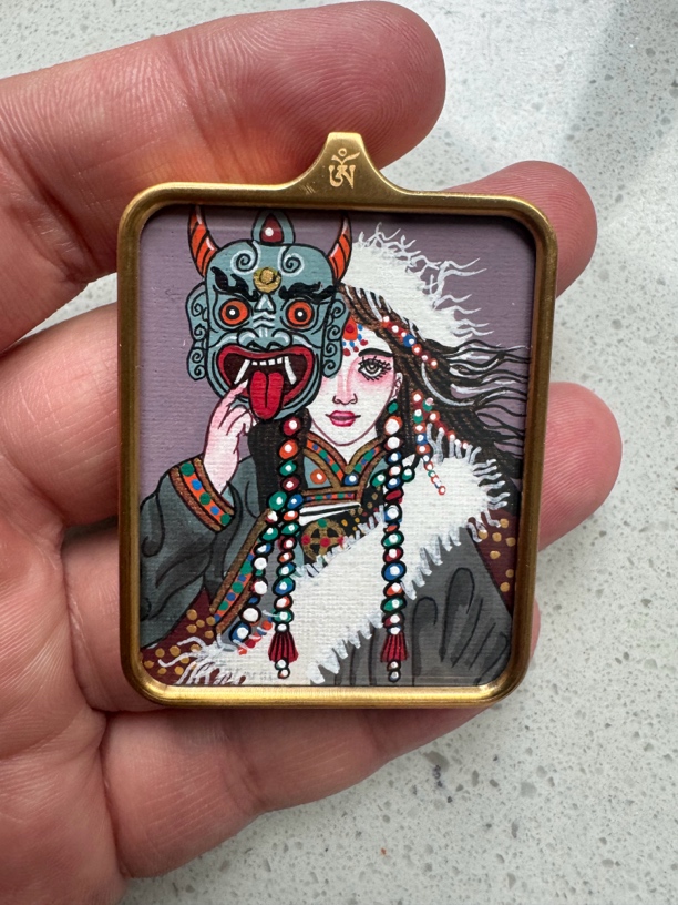 【宠粉福利】圣域纯手绘唐卡前世今生4✖️5厘米