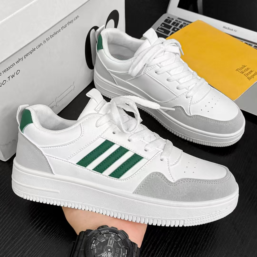 精选男鞋2025莆田夏季新款小白鞋百搭休闲板鞋耐磨学生情侣运动鞋