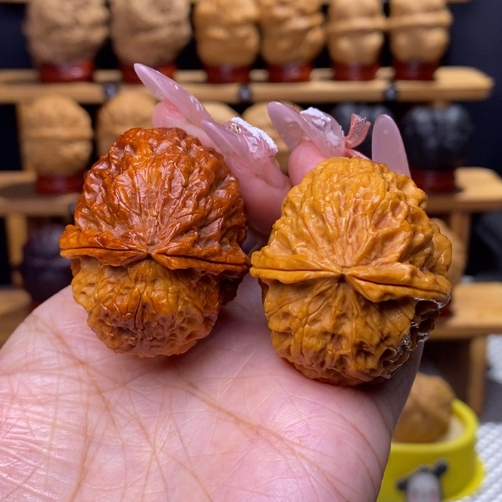 文玩核桃把件凤冠29号41尺