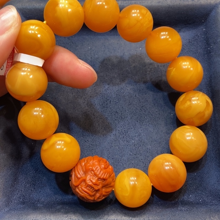琥珀手链未镶嵌蜜蜡