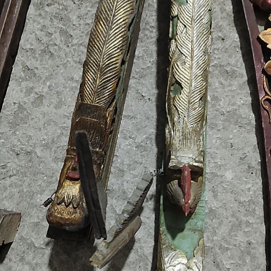 ****牙香榧木手工人物木雕花板