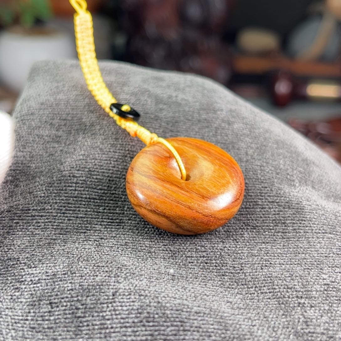 黄花梨/降香黄檀把件平安