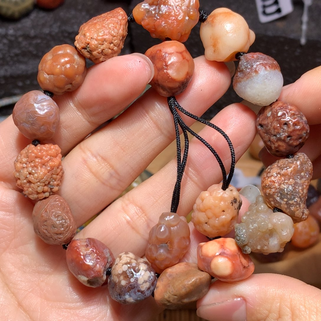 未镶嵌玛瑙/玉髓珠宝半成品