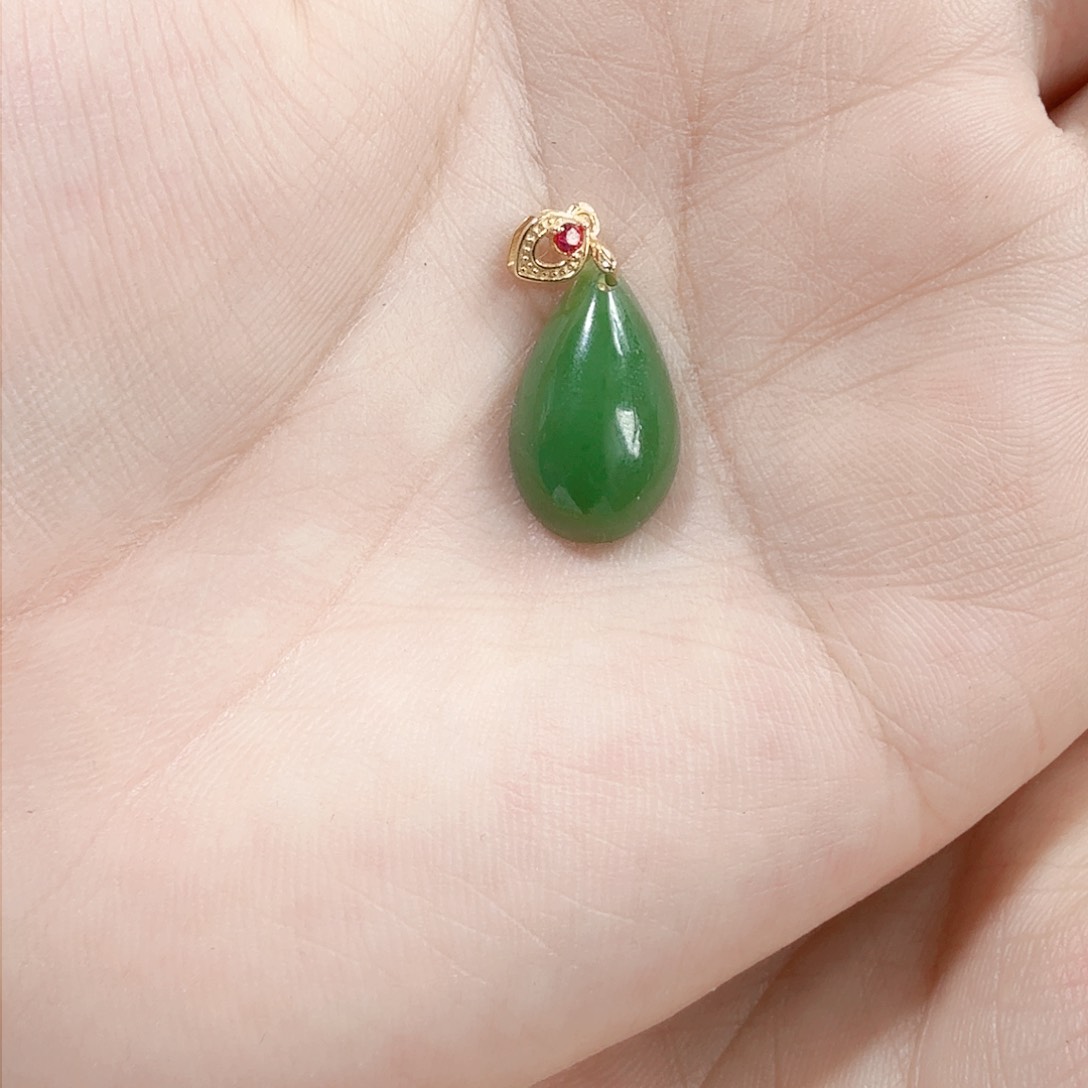 和田玉银S925镶嵌颈饰