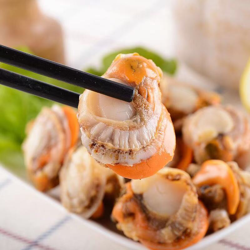 新鲜大扇贝肉无壳贝鲜活扇贝制作1500g（冰衣不算在内）顺丰冷链