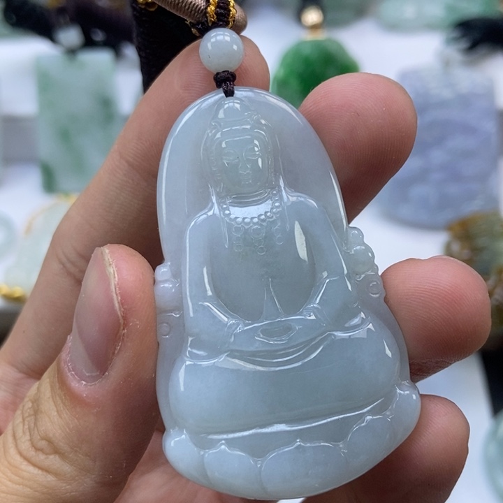 翡翠颈饰未镶嵌缅甸A货翡翠