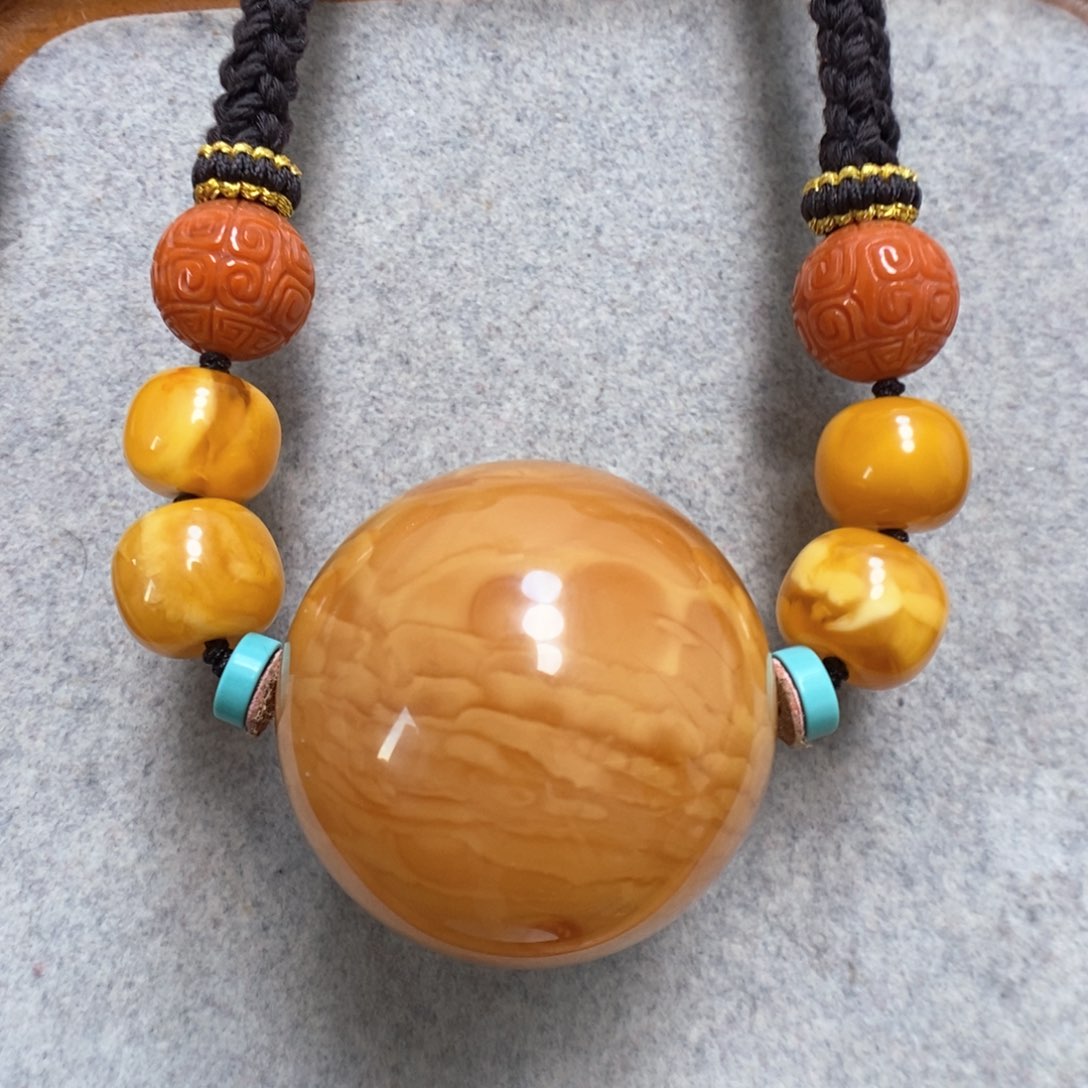 蜜蜡项链未镶嵌蜜蜡锁骨