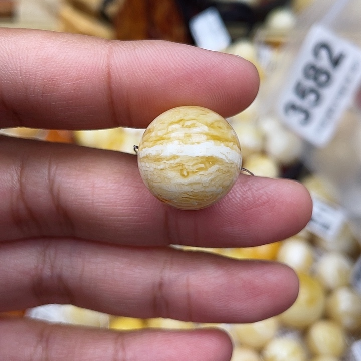 蜜蜡未镶嵌珠宝奇石粉17.5虎皮