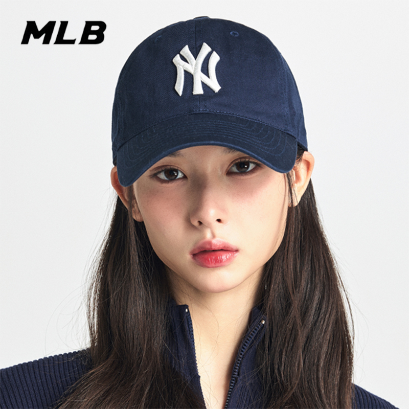 MLB帽子韩国2025新款正品软顶大标NY运动LA休闲鸭舌帽棒球帽CP66