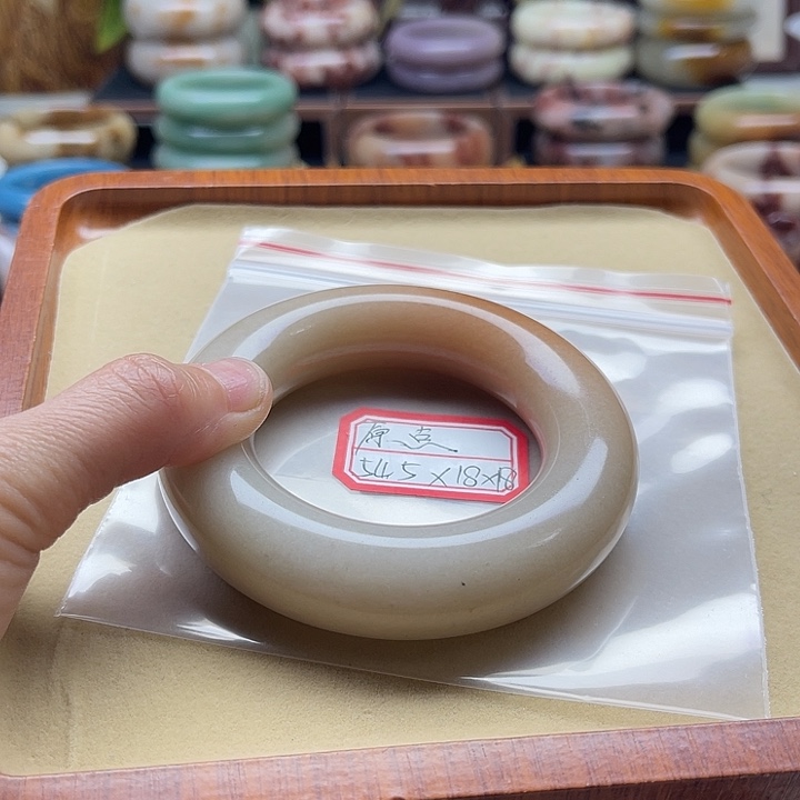 木变石9K金镶嵌手镯