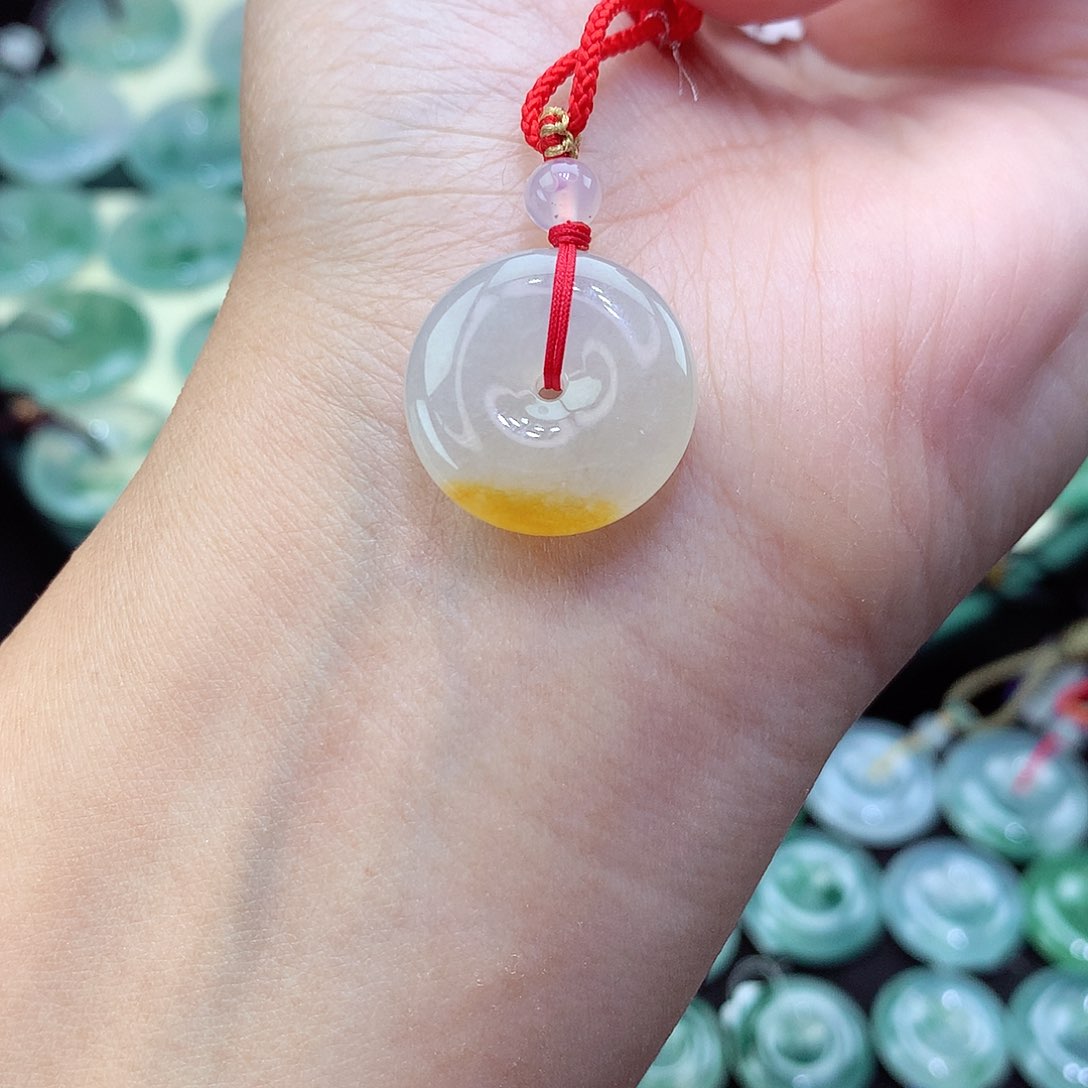 翡翠颈饰未镶嵌89尺寸19.2-6.2