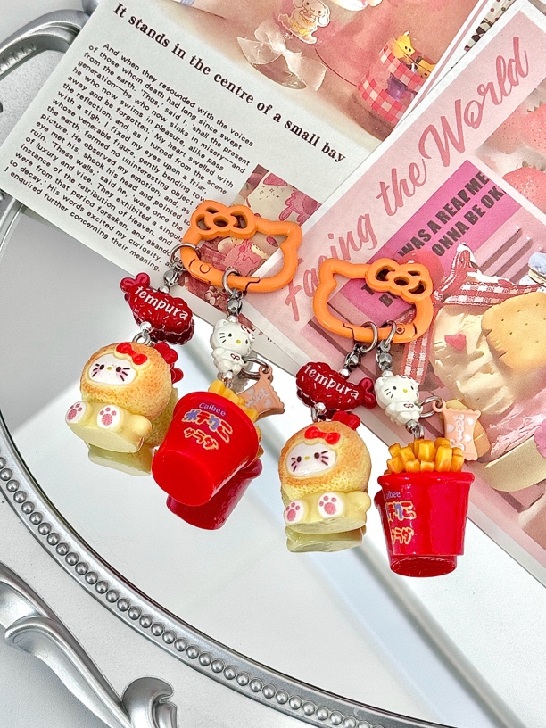 手工diy手机链可爱挂件包链钥匙链卡通少女心ins防摔立体