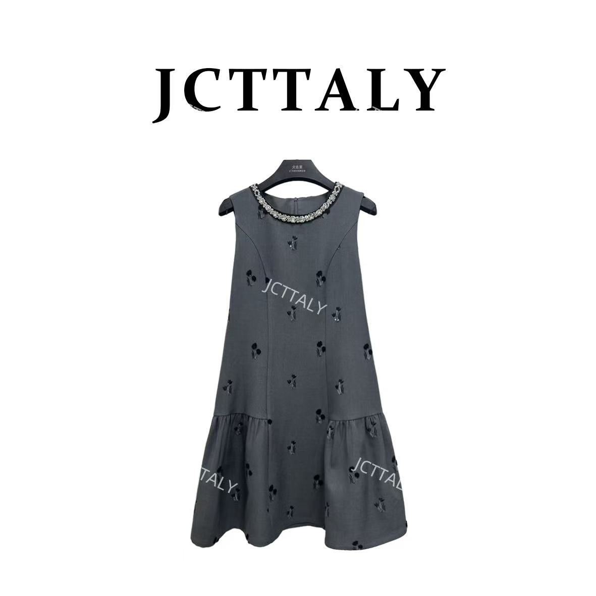 【宠粉价】法式赫本轻奢时尚气质无袖设计连衣裙NH-WX018