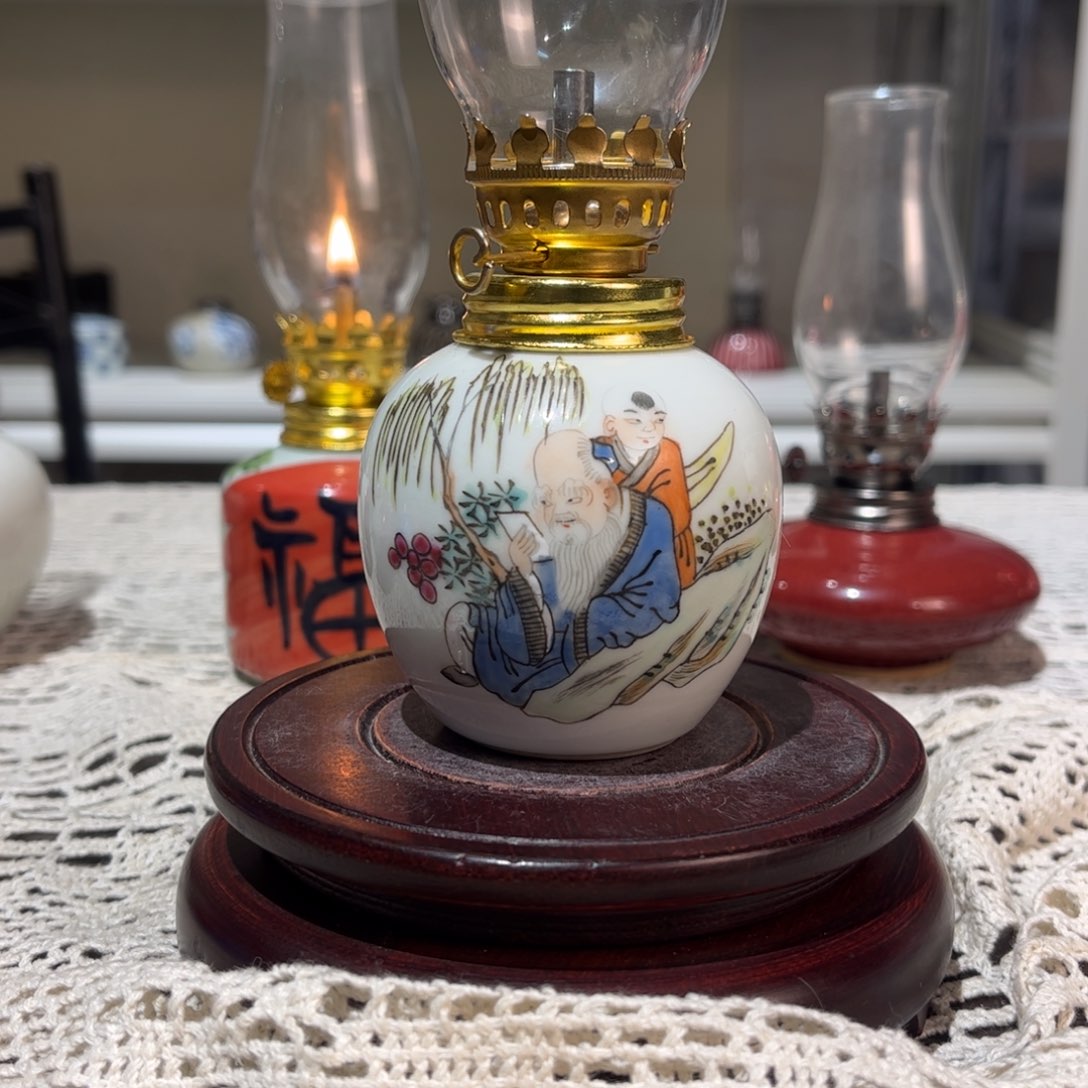 摆件景德镇陶瓷香薰灯