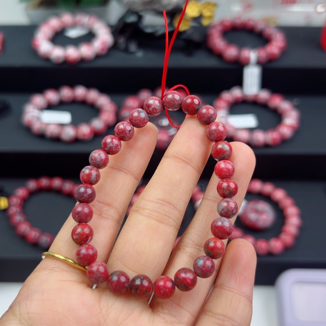 蓝***空天然辰砂天然原石 卡7 14.8克