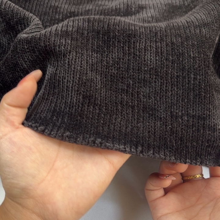 混纺黑色雪尼尔1米