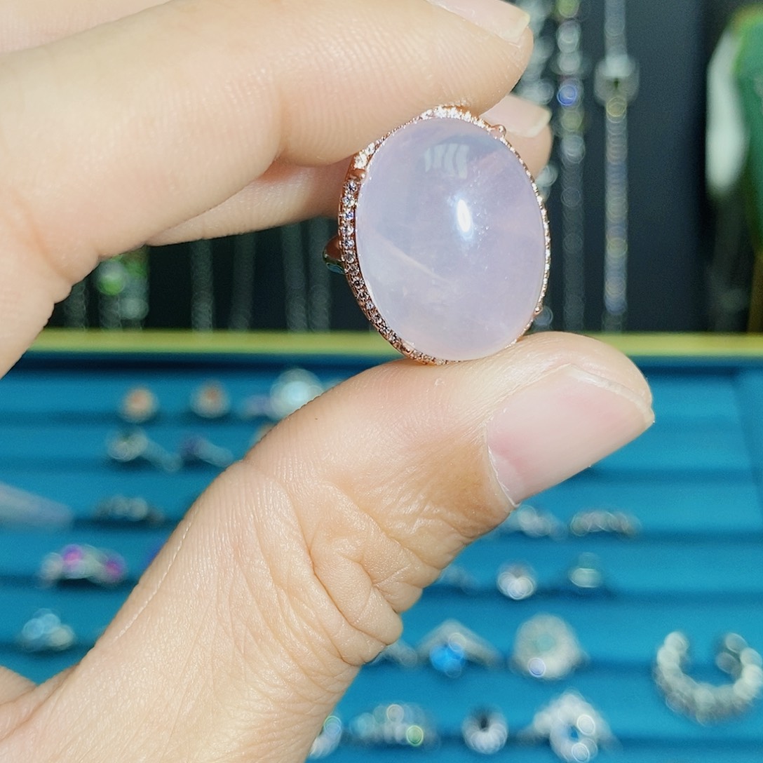 紫晶珠宝半成品未镶嵌