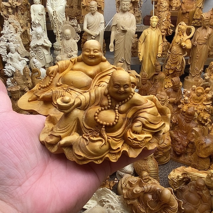 幸***哥柏木（崖柏）弥勒佛