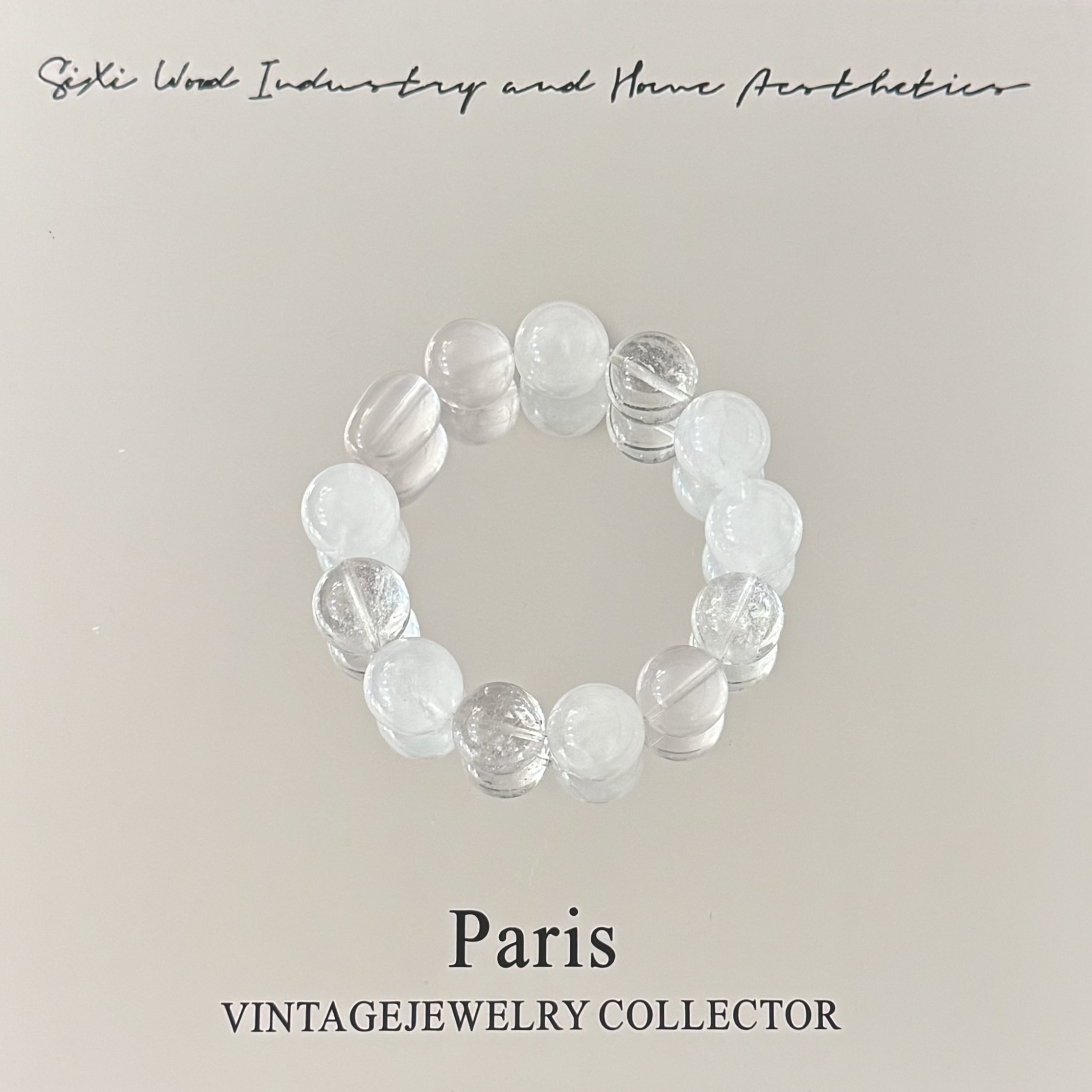 天然白幽灵奶白晶白水晶手串手链 多样性发Z650