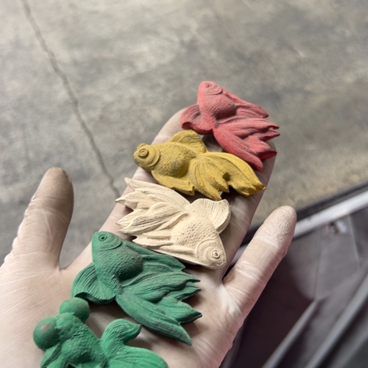 【闪购商品】两绿金鱼彩墨一组