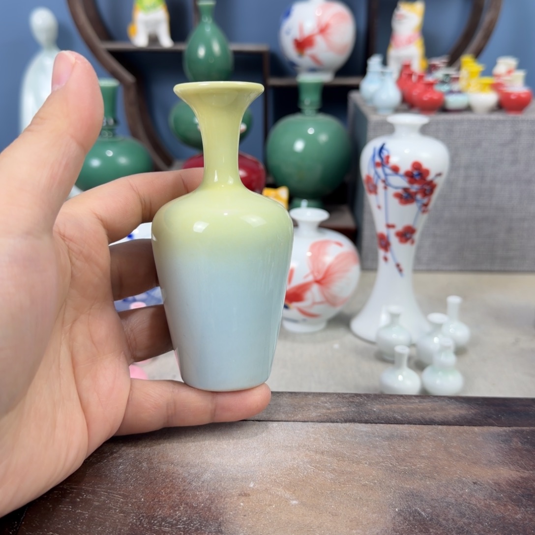 陶瓷手工小花器摆件