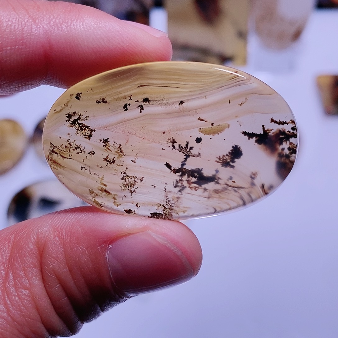 玛瑙/玉髓珠宝半成品未镶嵌林海雪原