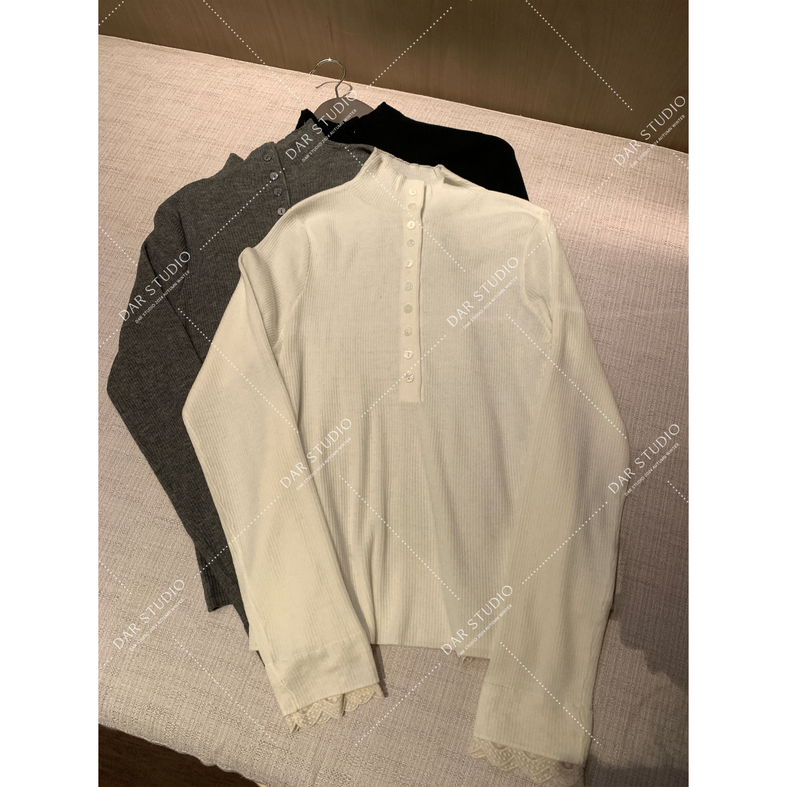 DAR STUDIO 【企领针织】2025冬季新款半高领含绵羊毛百搭针织衫