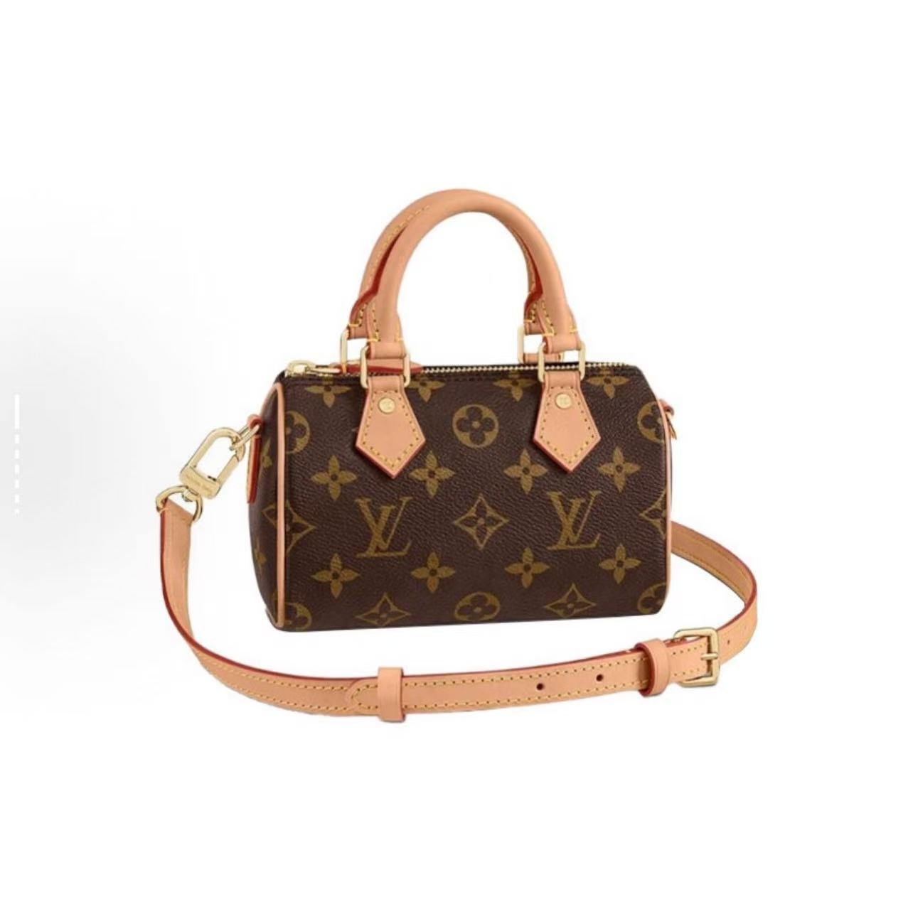 未使用 LouisVuitton/路易威登 Speedynano经典老花单肩包-竞拍