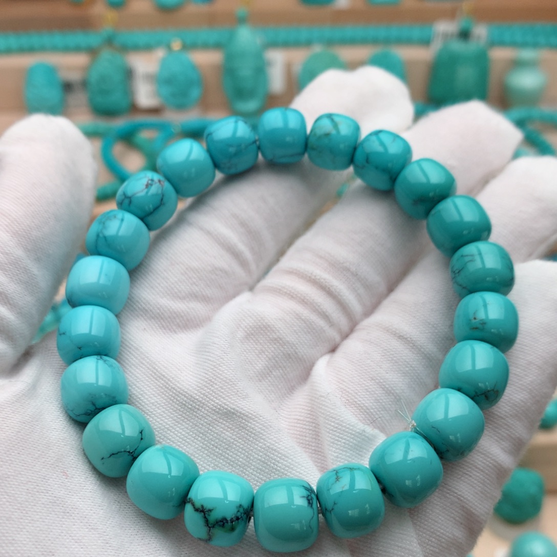 绿松石未镶嵌珠宝奇石10mm