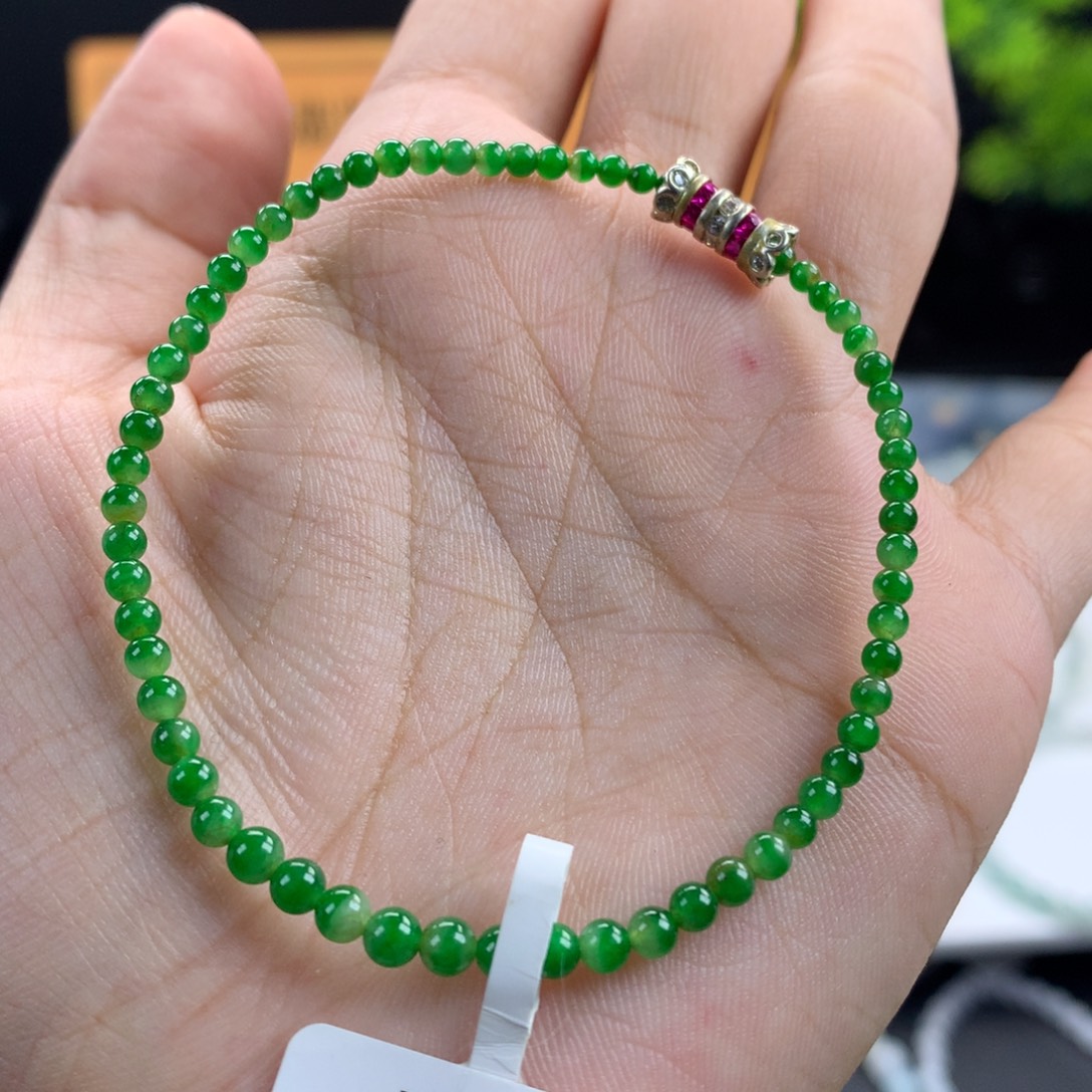 翡翠未镶嵌手链卡2.6～3.6