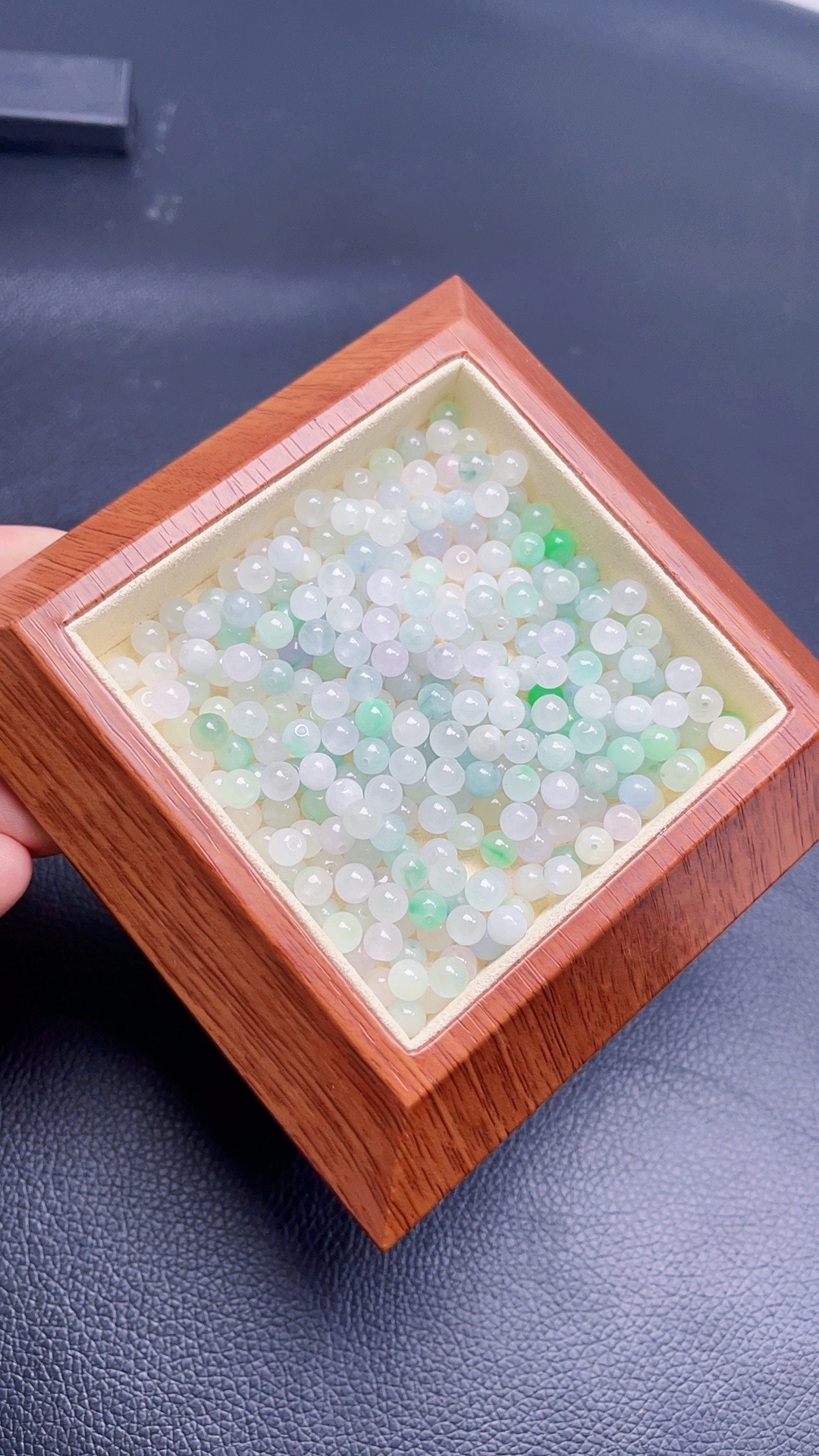 天然缅甸翡翠珠子36颗 散珠 卡6mm （多样性发货）