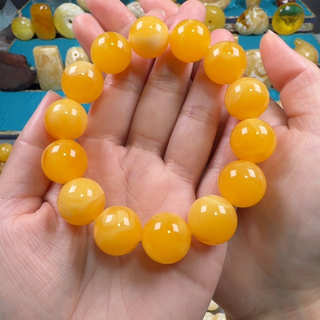 蜜蜡手链未镶嵌慧*儿蜜蜡