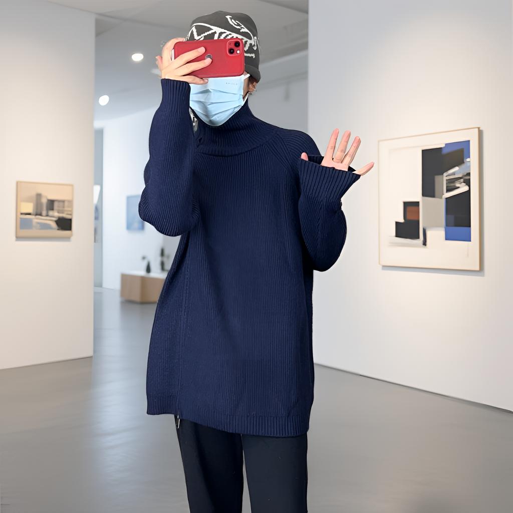 次仁卓嘎服装柜台༽新款高品质时尚百搭女款加厚中长款毛衣➖08