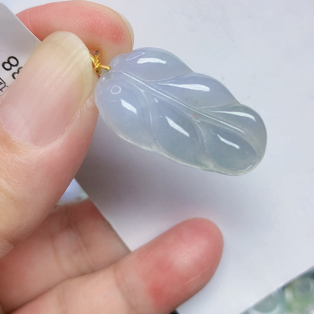 翡翠18K金镶嵌颈饰3556778