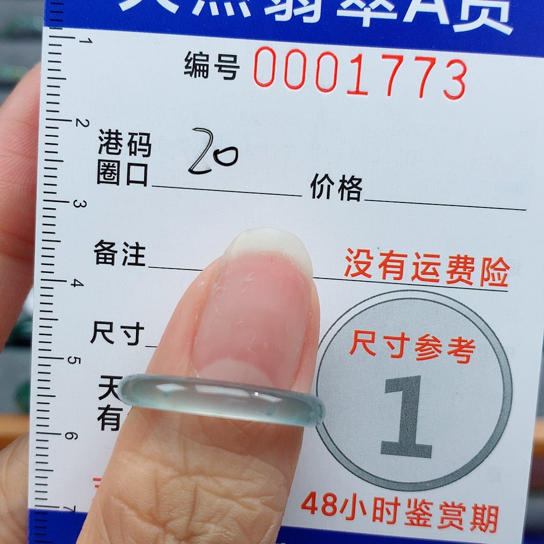 翡翠未镶嵌戒指天然