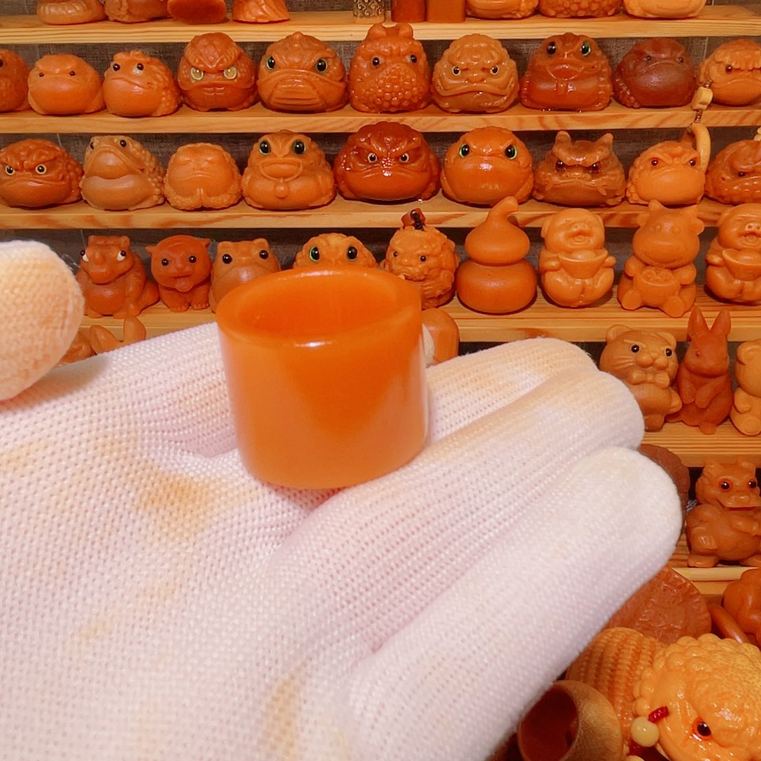 竹醉*实心竹手把件雕刻