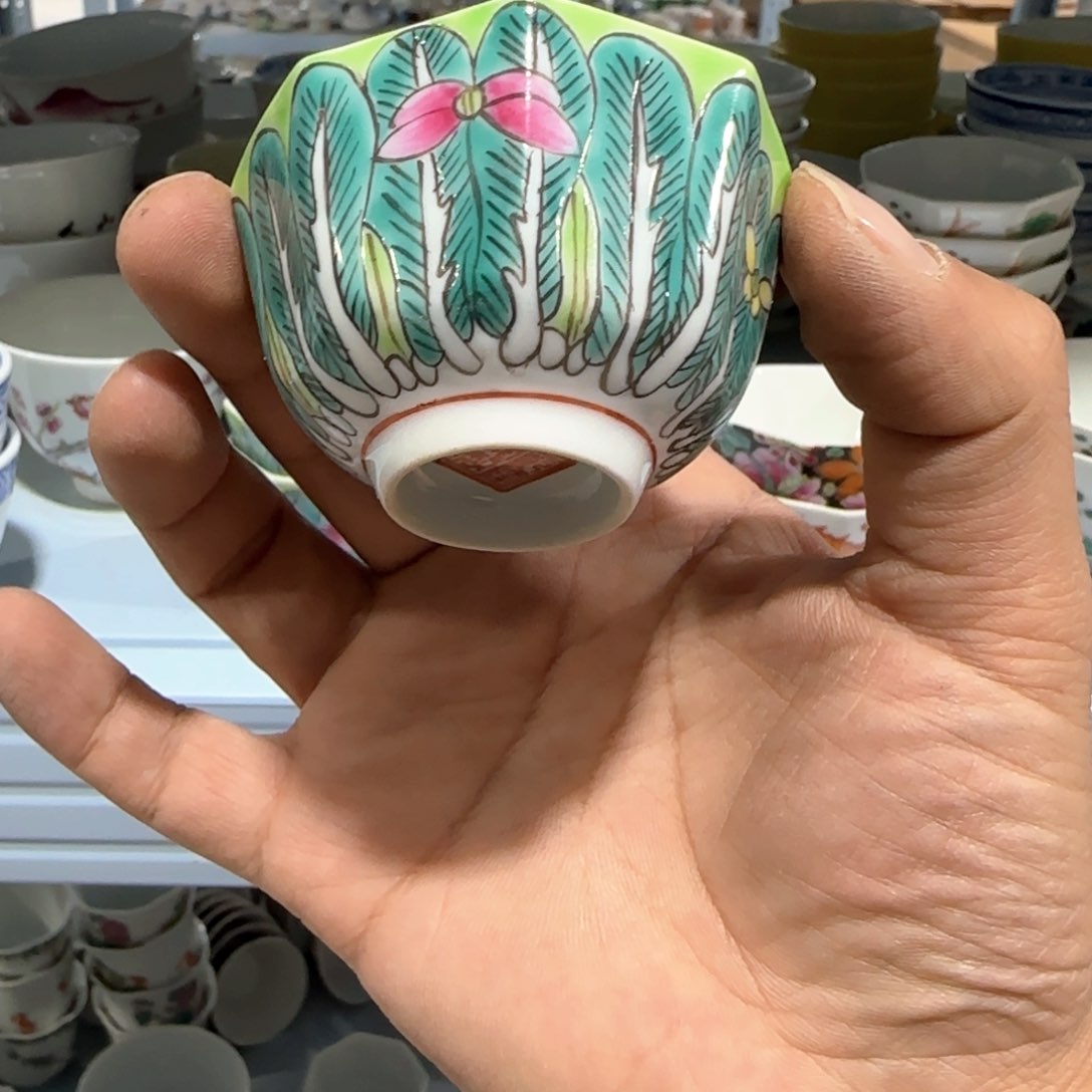 瓷片摆件手绘瓷器全部处理