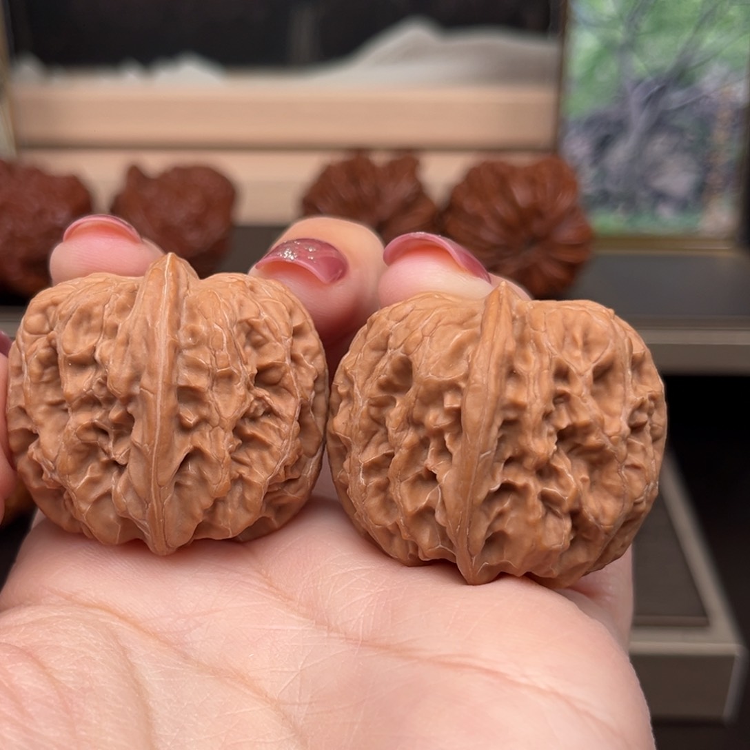 桃核把件平谷方块冰花马蹄