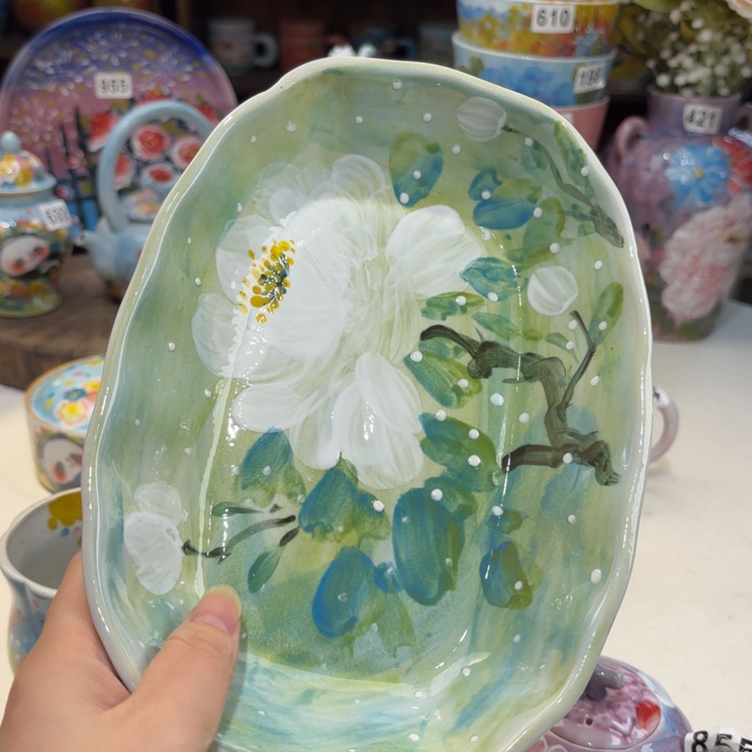 景德镇手绘高温釉下彩陶瓷茶具