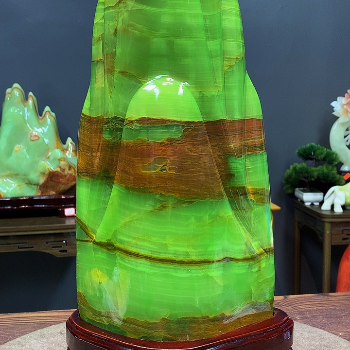 石材靠山摆件家居
