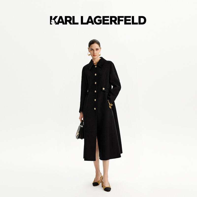 Astra闪闪|KARLLAGERFELD 新款毛呢外套老佛爷M27E2941