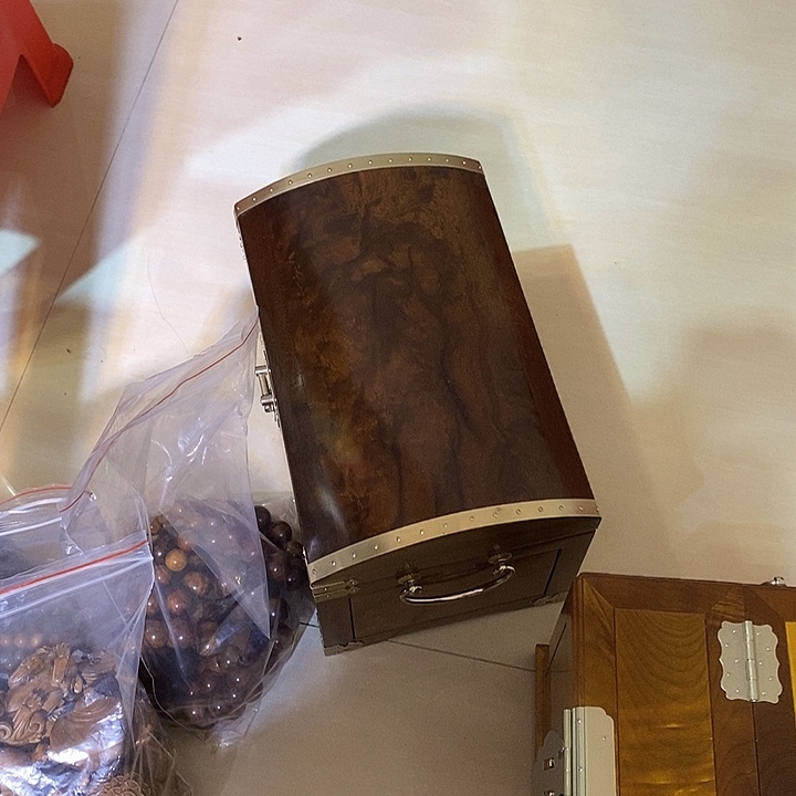 田***野金丝楠金丝楠阴沉木30珠宝箱