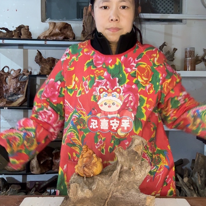 平***安木太行崖柏摆件摆件