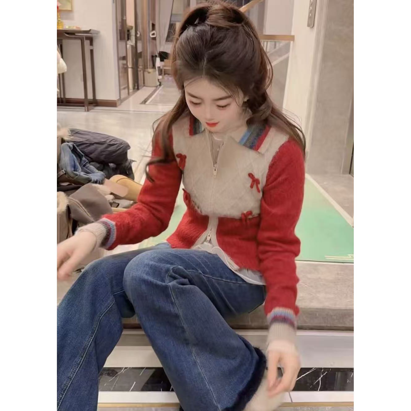 『浪漫烟火L』时尚气质百搭时尚套装10518+10268