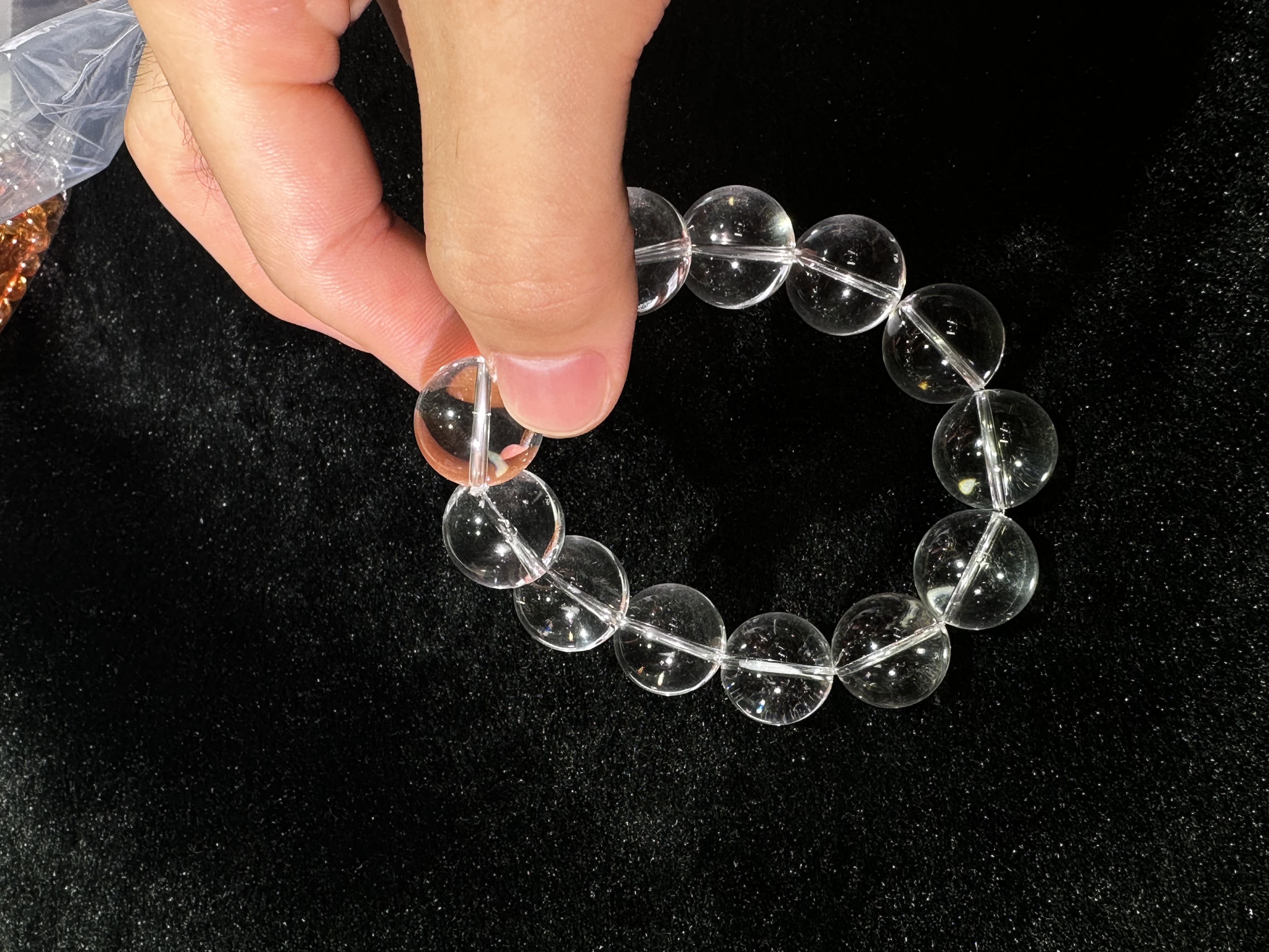 阿藏珠宝 天然双A高透净体白水晶 多样性发其一