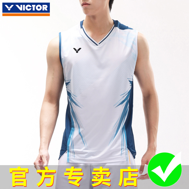victor胜利羽毛球服李梓嘉同款运动速干透气背心T恤T-50007威克多