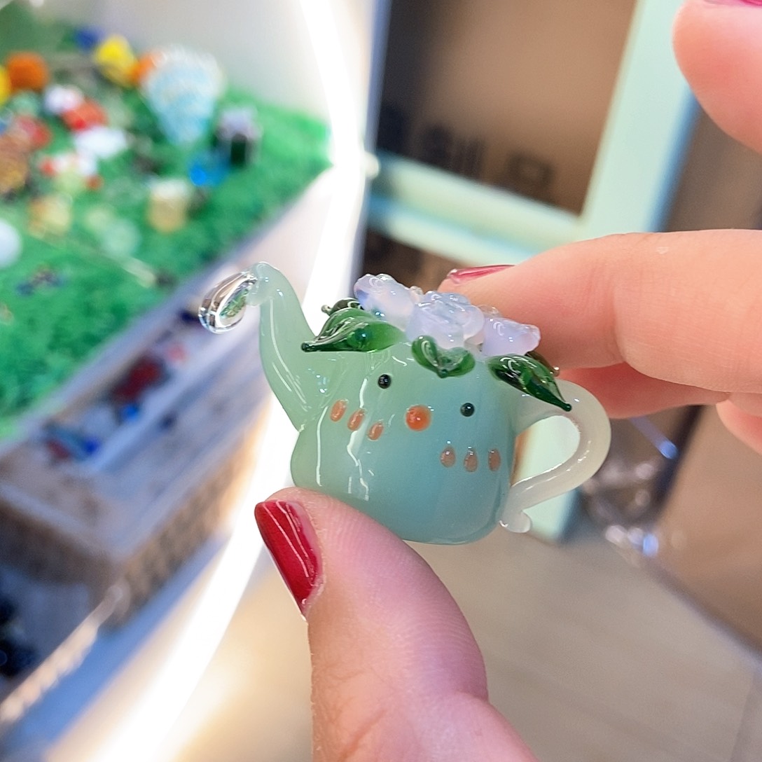 琉璃手工艺品茶壶