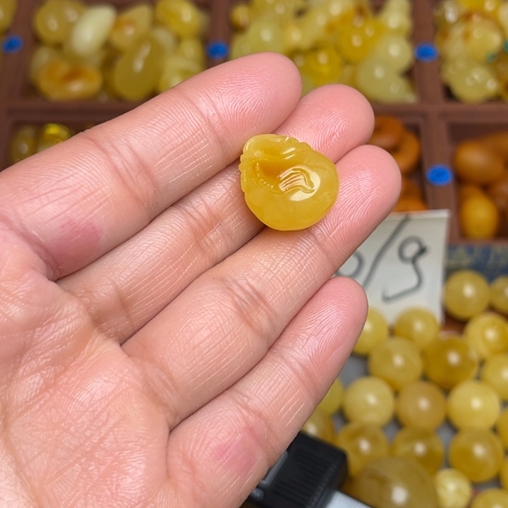 蜜蜡未镶嵌珠宝奇石天然蜜蜡小钱袋